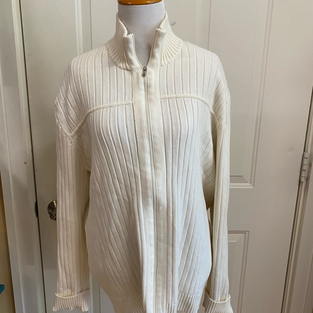Knitted zip up jacket